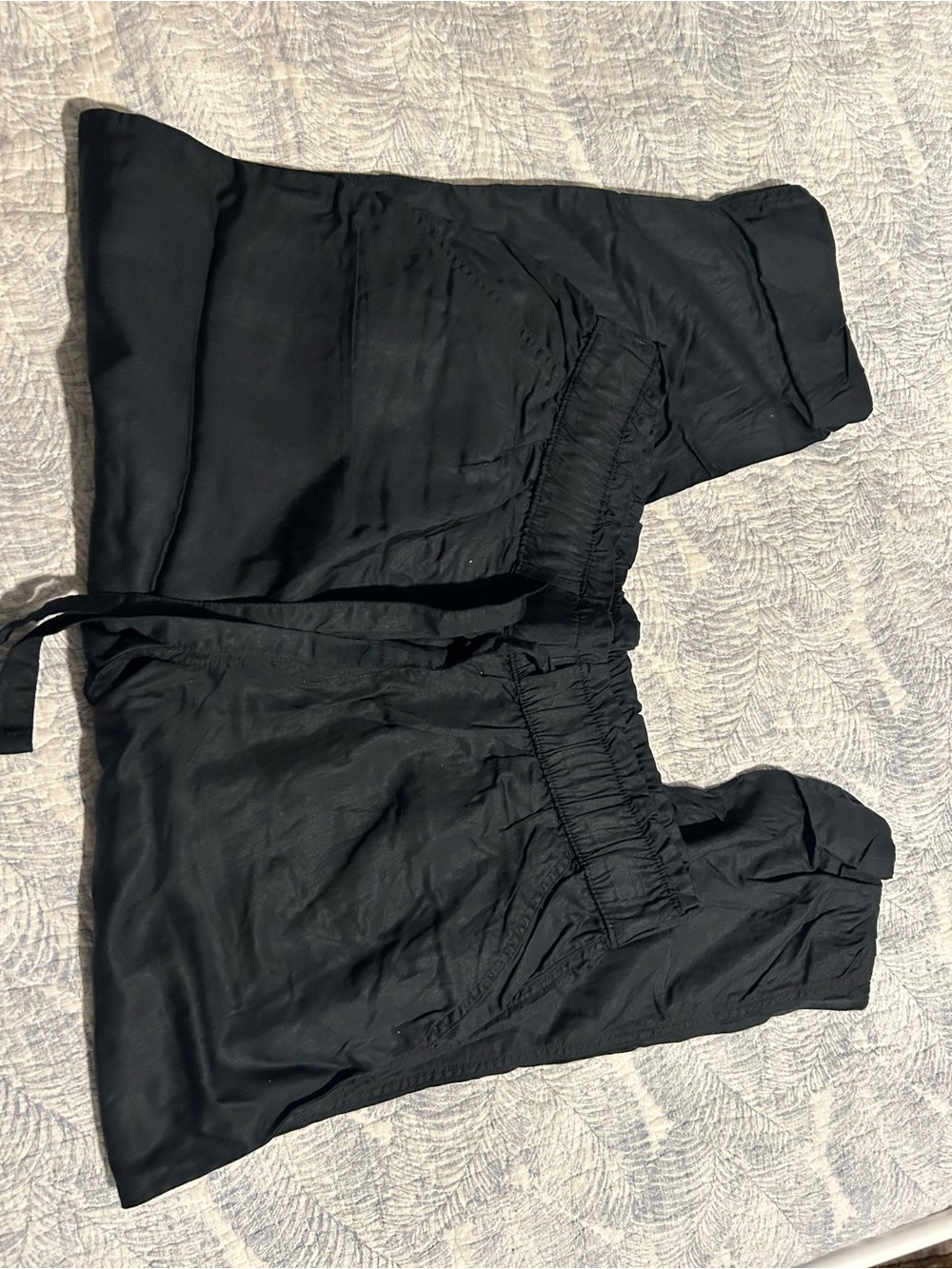 SO Black Elastic Waist Jogger Pants